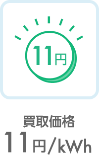 買取価格11円/kWh