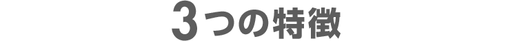 3つの特徴